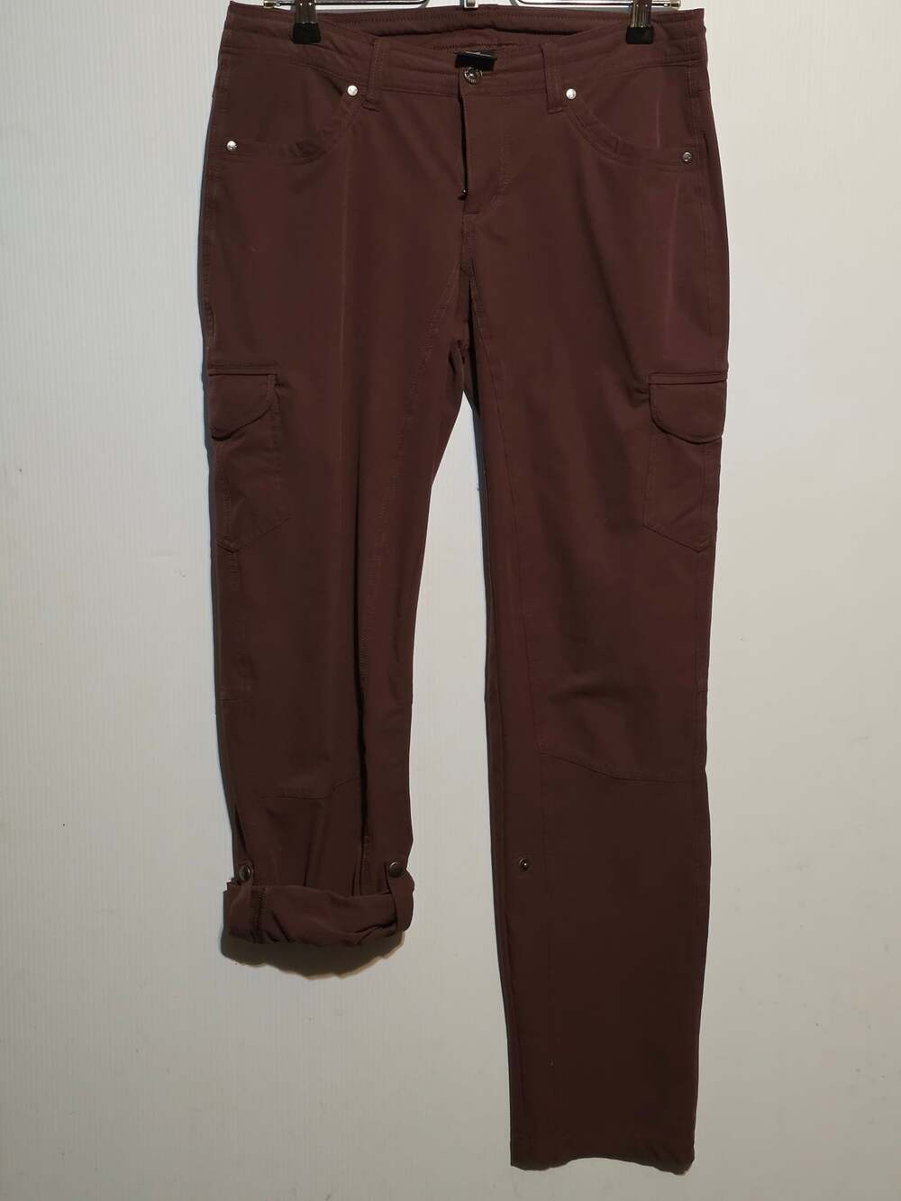 Kuhl Splash Roll Up Cargo Hiking Pants Women's 8 Regular Brown Convertible Capri
